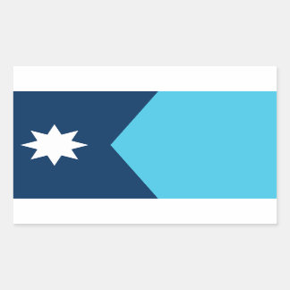 新ミネソタ州旗 長方形シール