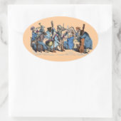 新ミュージカル言語/動物農楽団 楕円形シール (バッグ)