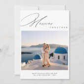 新メリー婚の目的地クリスマス シーズンカード (正面)