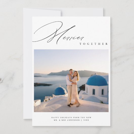 新メリー婚の目的地クリスマス シーズンカード (正面)