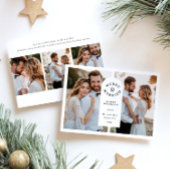 新メリー結婚したモダン写真 シーズンカード