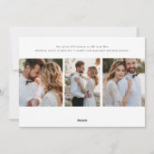 新メリー結婚したモダン写真 シーズンカード (裏面)