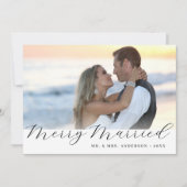 新メリー結婚した婚のクリスマス写真 シーズンカード (正面)