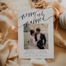 新メリー規結婚したエレガント式クリスマスカード