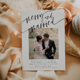 新メリー規結婚したエレガント式クリスマスカード シーズンカード