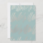 新モダンしいプラン変更日結婚式の日付の保存 セーブザデート (裏面)