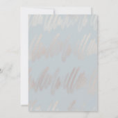 新モダンしいプラン変更日結婚式の日付の保存 セーブザデート (裏面)