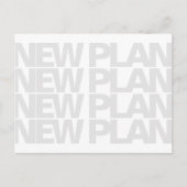 新モダンしいプラン結婚式の日付の保存 案内ポストカード (正面)