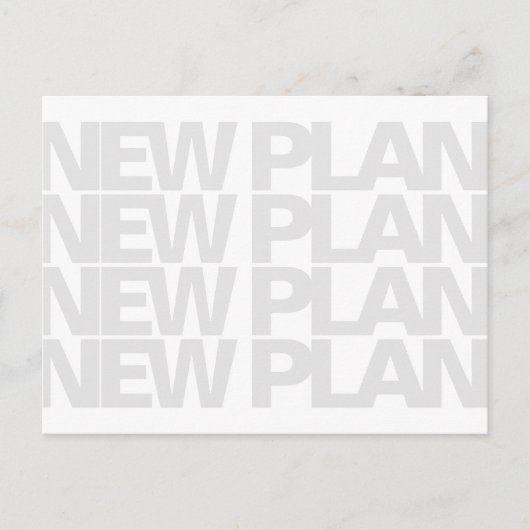 新モダンしいプラン結婚式の日付の保存 案内ポストカード (正面)