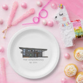 新モダンしいホーム引っ越し祝いパーティーパーティー ペーパープレート (パーティー)