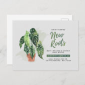 新モダンしいルートの移動新しいアドレス名 案内ポストカード (正面/裏面)