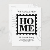 新モダンしい住宅切手引っ越しました移動 案内ポストカード (正面/裏面)