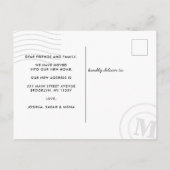 新モダンしい住宅切手引っ越しました移動 案内ポストカード (裏面)