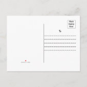 新モダンしい住所は紫 案内ポストカード (裏面)