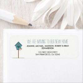 新モダンしい家を移動する差出人住所 ラベル