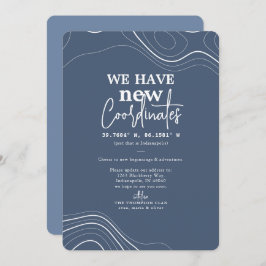 新モダンしい座標(青) 案内状