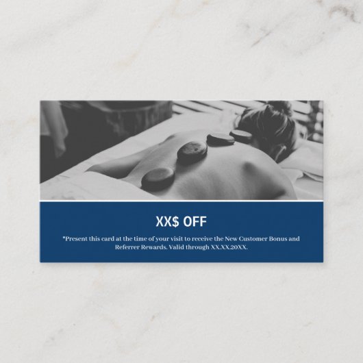 新モダンしい顧客への報奨を支持 紹介カード (正面)