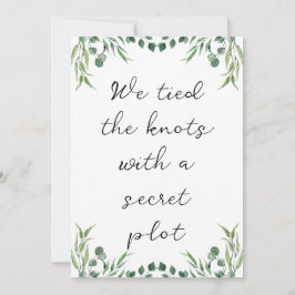 新モダンしい駆け落ちアナウンス 招待状