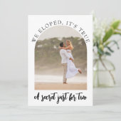 新モダンしい駆け落ちアナウンス 招待状 (スタンド正面)