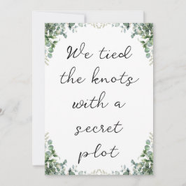 新モダンしい駆け落ちアナウンス 招待状