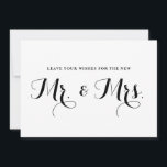 新モダンしいMr.そしてミセス アドバイスカード<br><div class="desc">おもしろいお洒落と結婚のフラットカーモダンド同様のアイテムが利用可能。新しいミスターの皆様に心よりお祈りそしてミセス</div>