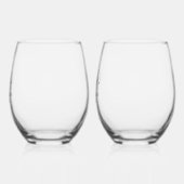 新モダンシンプル婚ギフト夫妻 ステムなしワイングラス (左)