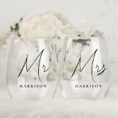 新モダンミニマル婚の主婦さん ステムなしワイングラス