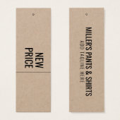 新モダン価格ビジネス名つるラベル (正面&裏面)