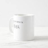 新モダン名はBaBaパパmommy daddy gives コーヒーマグカップ (正面左)