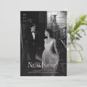 新モダン婚クリスマスプレイ写真 シーズンカード (スタンド正面)