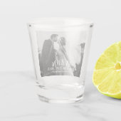 新モダン婚フォトカスタムウェディング ショットグラス (裏面)