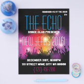 新モダン年パーティーチラシ チラシ (シングル)