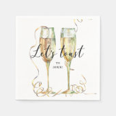 新モダン年パーティー紙ナプキン スタンダードカクテルナプキン (正面)