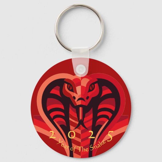新モダン年中国のスネーク2025 BRK02 キーホルダー (正面)