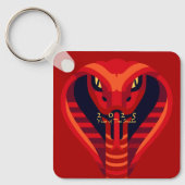 新モダン年中国のスネーク2025 BSqK01 キーホルダー (正面)