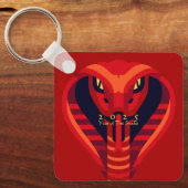 新モダン年中国のスネーク2025 BSqK01 キーホルダー (正面)