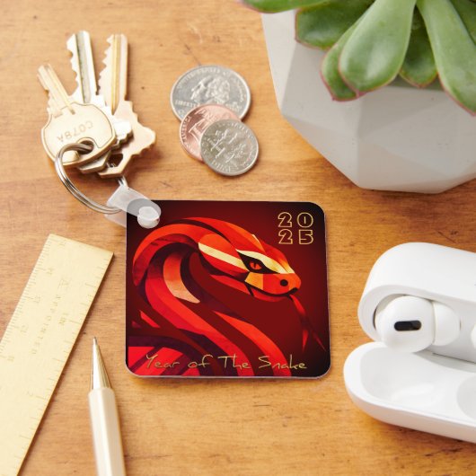 新モダン年中国のスネーク2025 BSqK03 キーホルダー (デスク)