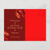 新モダン年中国のスネーク2025 HPostC シーズンポストカード (裏面)