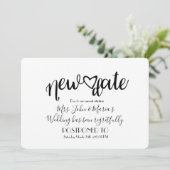 新モダン期延期取消結婚日 招待状 (スタンド正面)