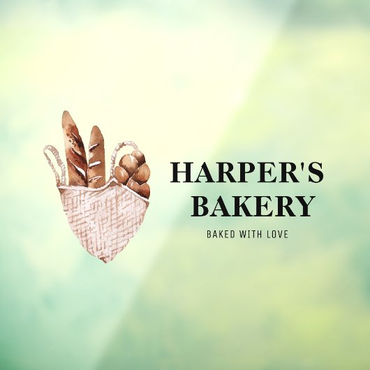 新モダン生ベーカリープロフェッショナルロゴビジネス ウィンドウサイン (シート3)