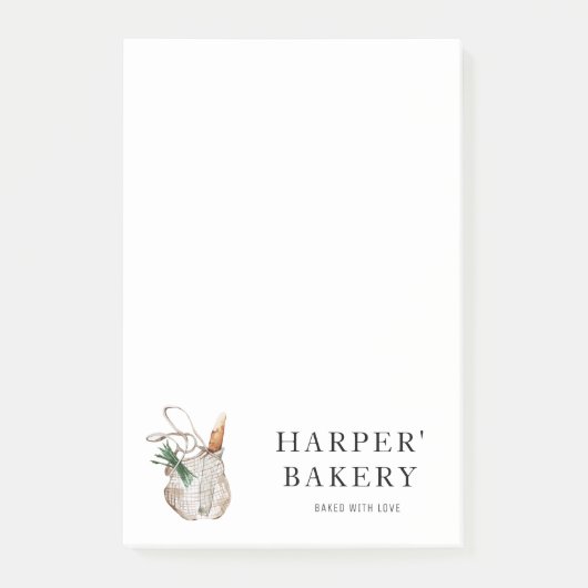 新モダン生ベーカリープロフェッショナルロゴビジネス ポストイット (正面)