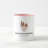 新モダン生ベーカリープロフェッショナルロゴビジネス マグカップ (中央)