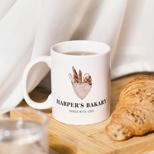 新モダン生ベーカリープロフェッショナルロゴビジネス マグカップ