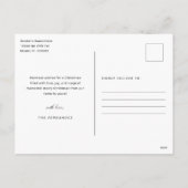 新モダン結婚したしメリーい写真のクリスマス シーズンポストカード (裏面)