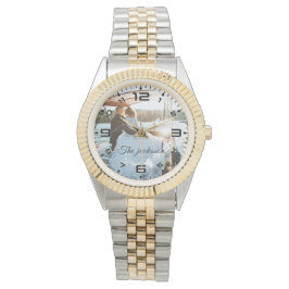 新モダン結婚エレガントの写真結婚記念日 腕時計