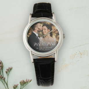 新モダン結婚エレガントの写真結婚記念日 腕時計