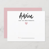 新モダン親のためのピンクのハートアドバイス (正面/裏面)