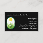 新モダン造園ローンサービス 名刺 (正面)