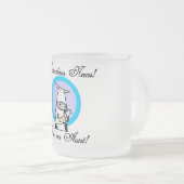 新モーしい叔母Tシャツとギフト フロストグラスマグカップ (正面右)