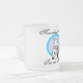 新モーしい叔母Tシャツとギフト フロストグラスマグカップ (正面左)